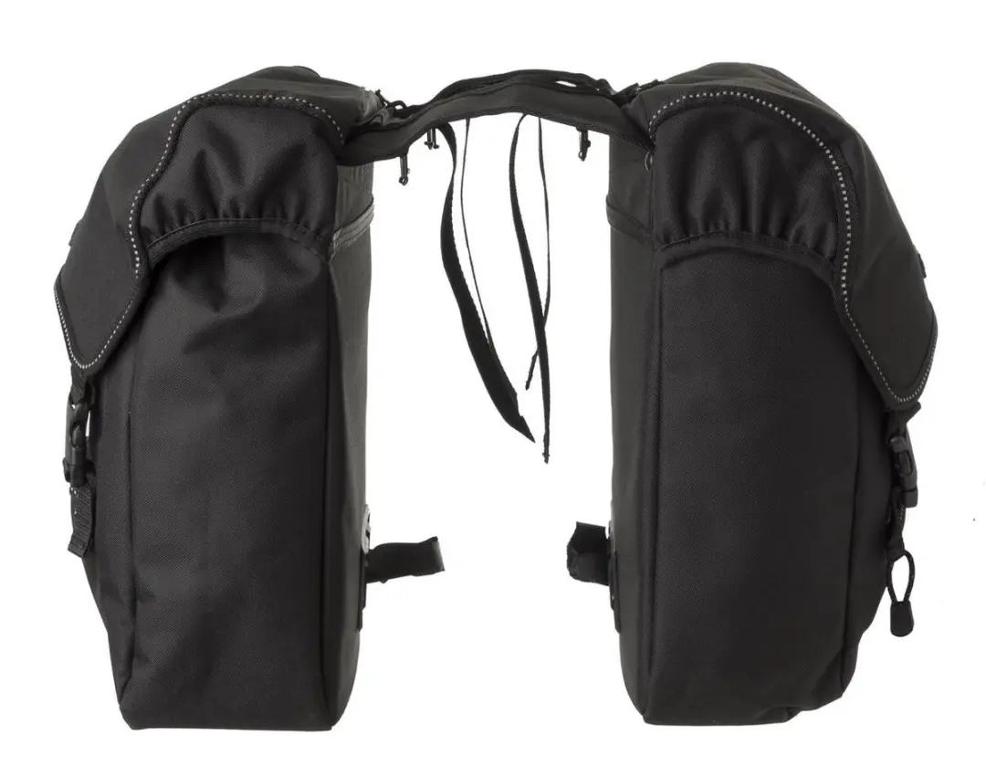 FastRider Unibag Dubbele Fietstas 28L - Zwart - afbeelding 4 van 6