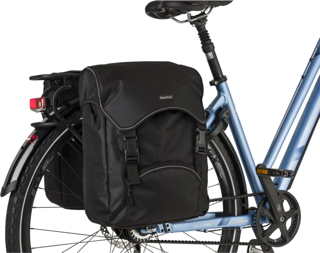 FastRider Unibag Dubbele Fietstas 28L - Zwart - afbeelding 5 van 6