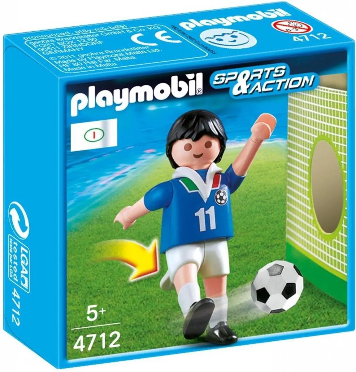 Playmobil Voetbalspeler Italië 4712 - Meerkleurig