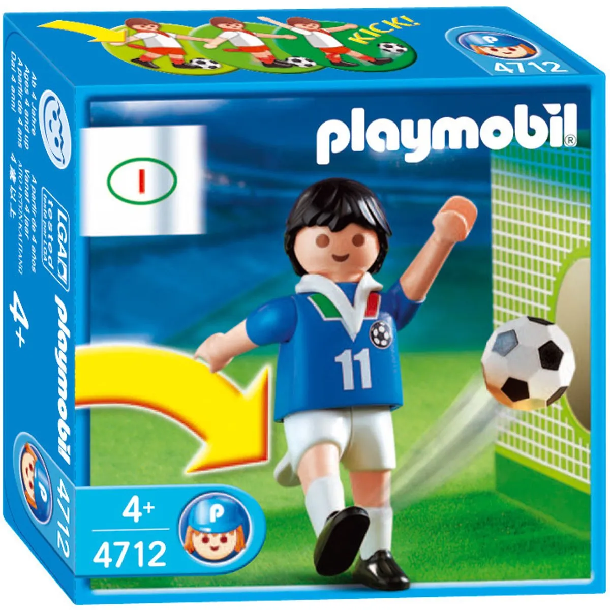 Playmobil Voetbalspeler Italië 4712 - Meerkleurig