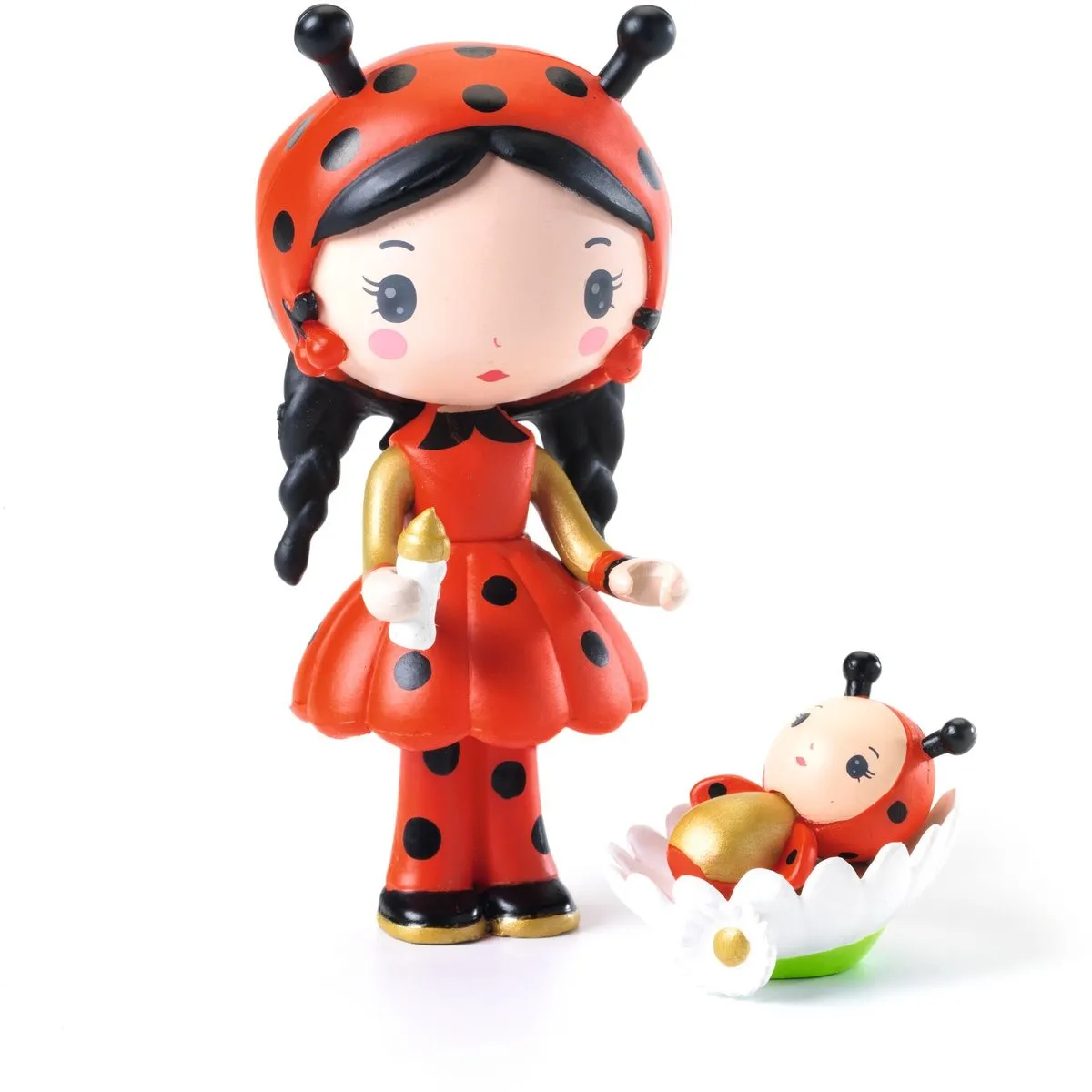 Djeco Tinyly Speelfiguur Coco & Minico - Meerkleurig