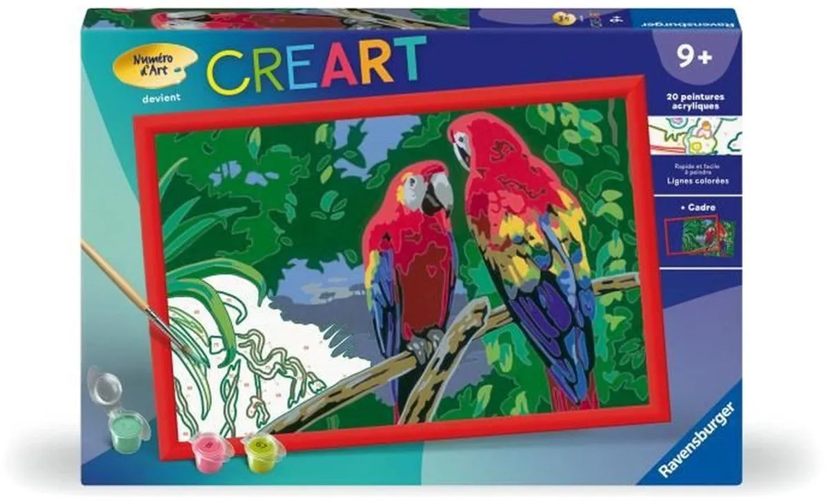 Ravensburger CreArt Kids Papegaaien Schilderpakket 31x21cm