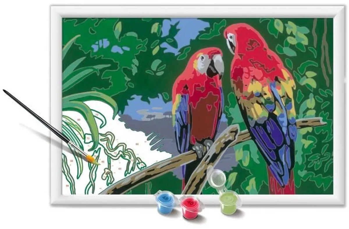 Ravensburger CreArt Kids Papegaaien Schilderpakket 31x21cm - 25854