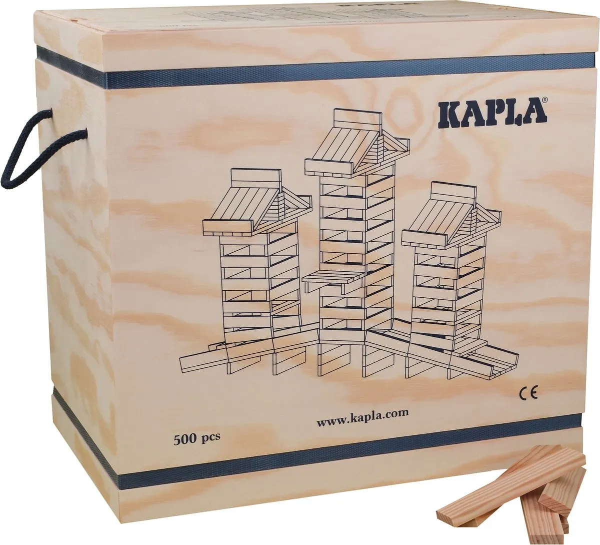 KAPLA Constructiespeelgoed 500 Plankjes - Blank