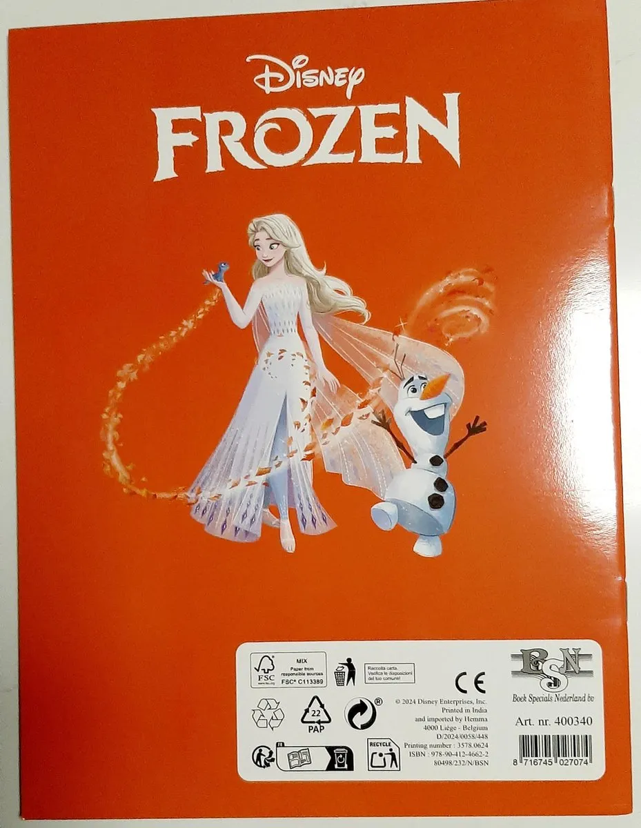 Disney Frozen Kleurboek - Elsa & Anna - 32 Pagina's - Herfstbruin