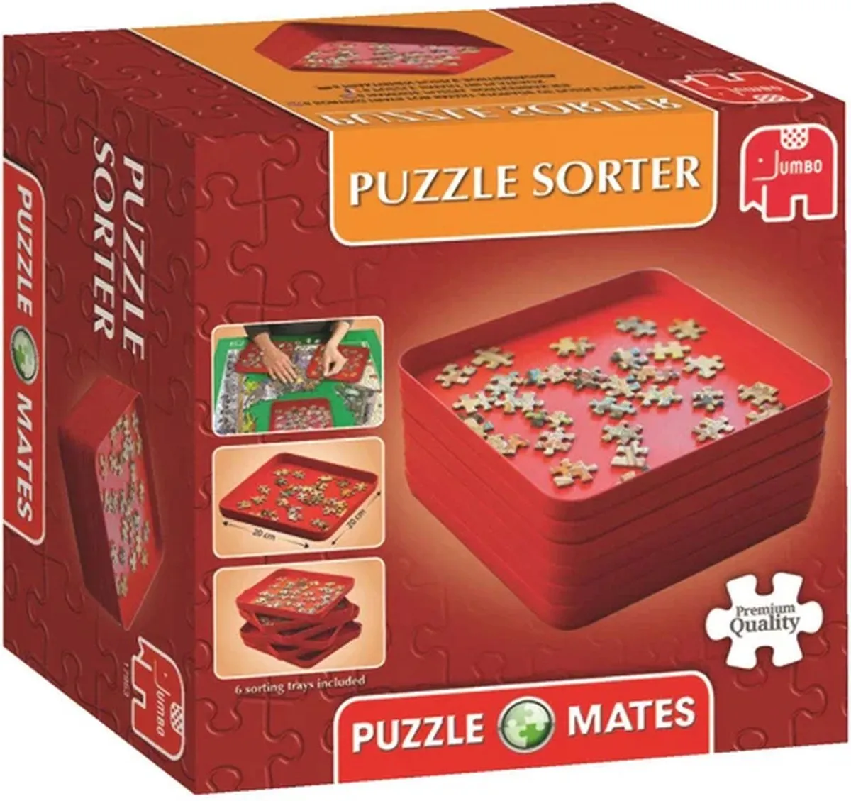 Jumbo Puzzle Mates Sorteer Puzzel - Zwart