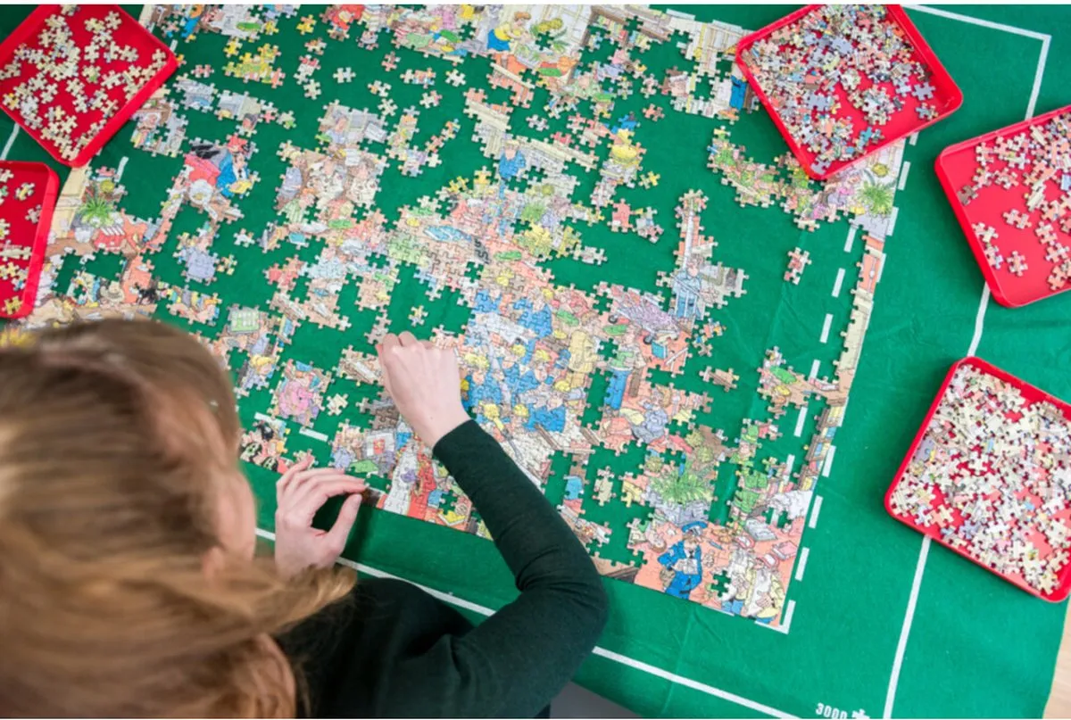 Jumbo Puzzle Mates Sorteer Puzzel - Zwart