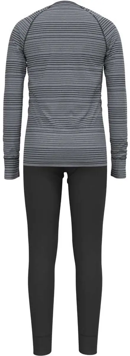 ODLO Active Warm ECO Base Layer Set 80 - Ondergoed - Zwart/Grijs gemêleerd - afbeelding 2 van 6