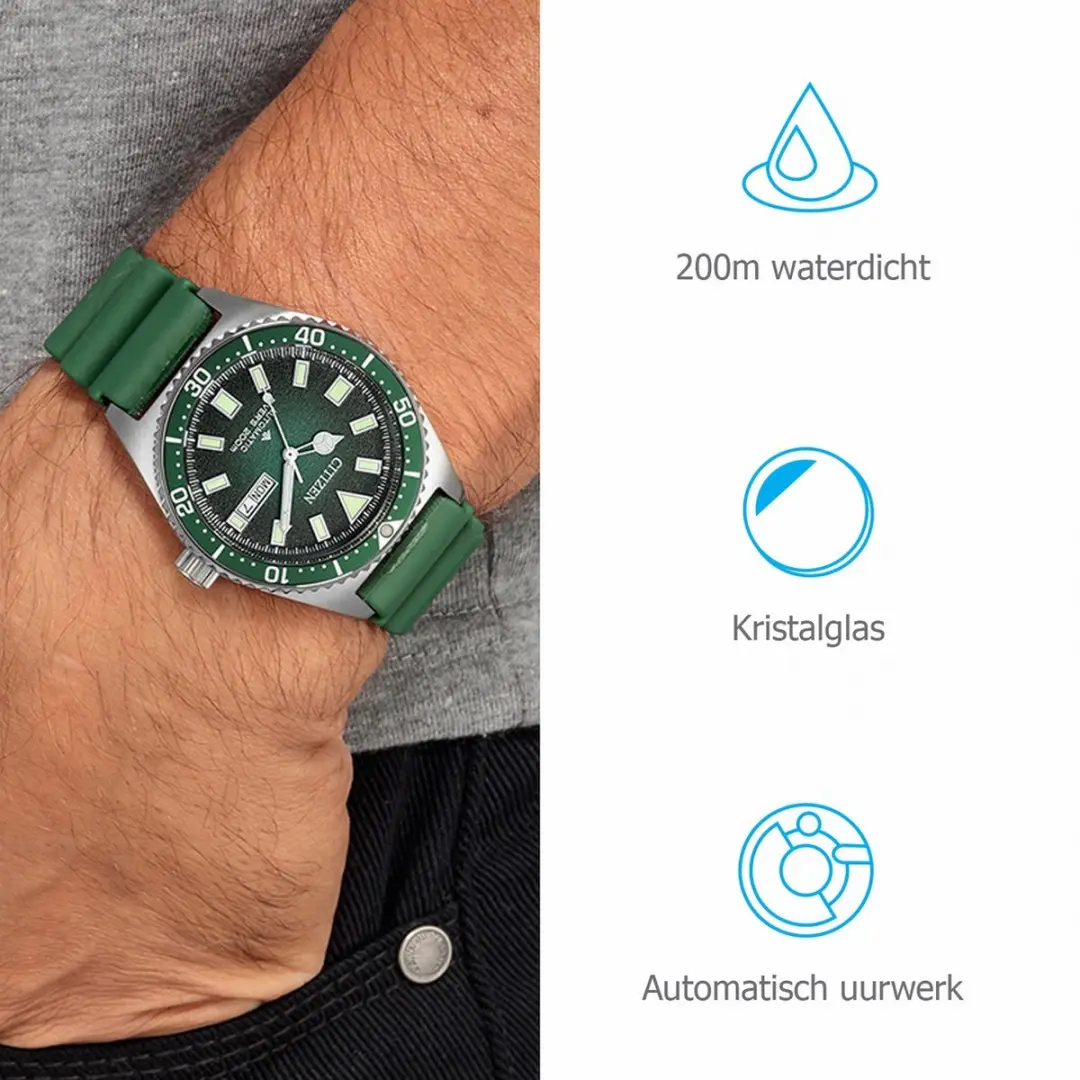 Citizen Promaster NY0121-09XE Horloge - Groen - afbeelding 5 van 6