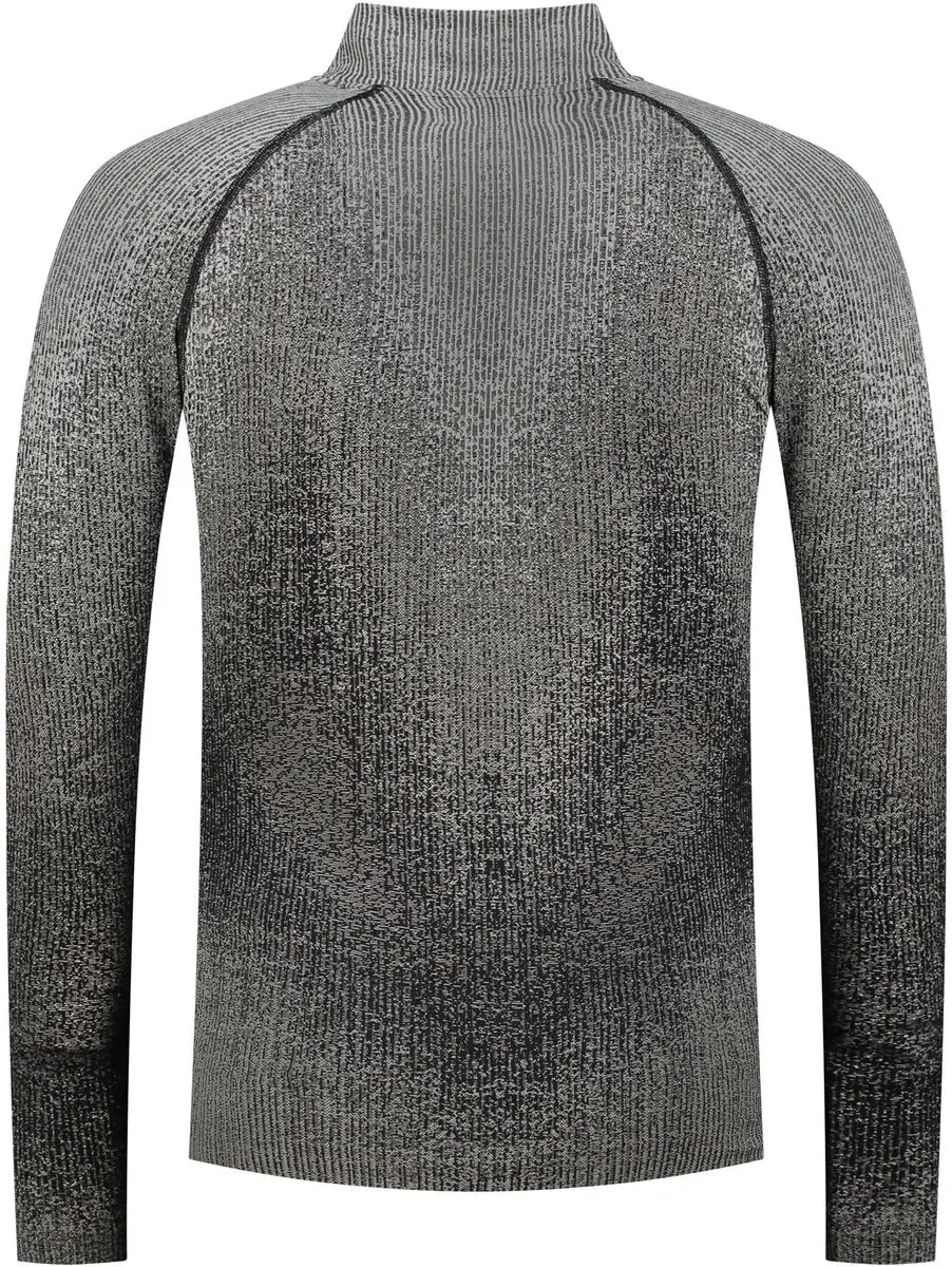 ODLO Blackcomb Eco Half Zip Turtle Neck Base Layer - S - Groen/Zwart - afbeelding 4 van 4