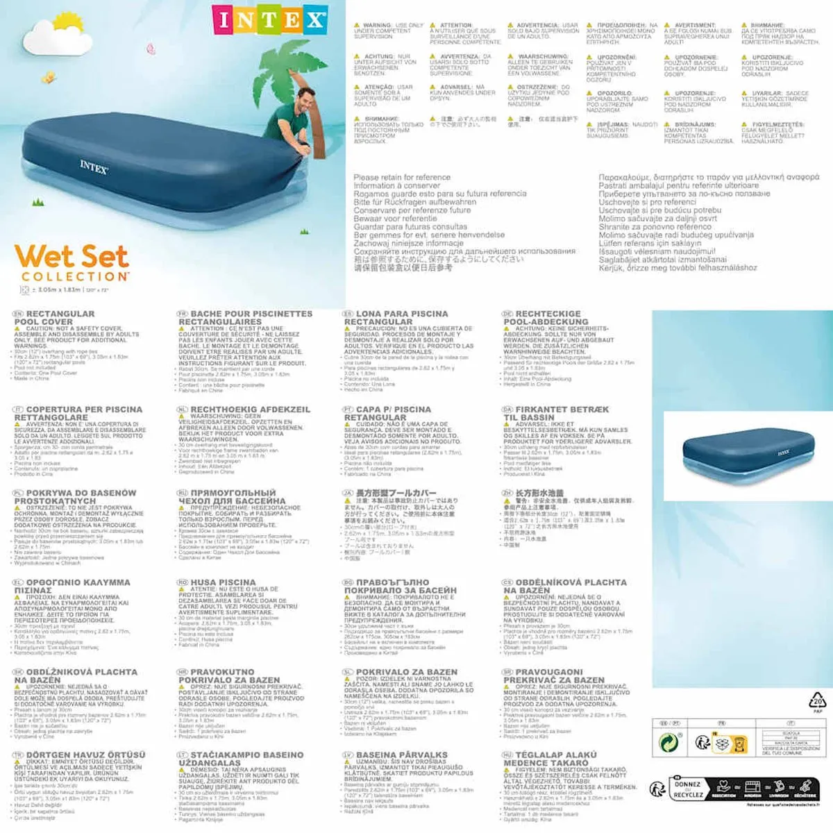 Intex Zwembadhoes 58412NP - Grijs - afbeelding 3 van 4