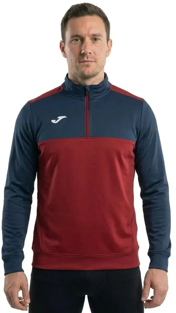Joma Winner Ziptop Heren - Rood Marine S - afbeelding 3 van 3