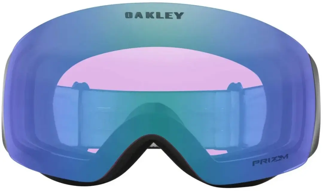 Oakley Flight Deck M Skibril Senior - Blauwe lens - Zwart/Wit - afbeelding 2 van 6