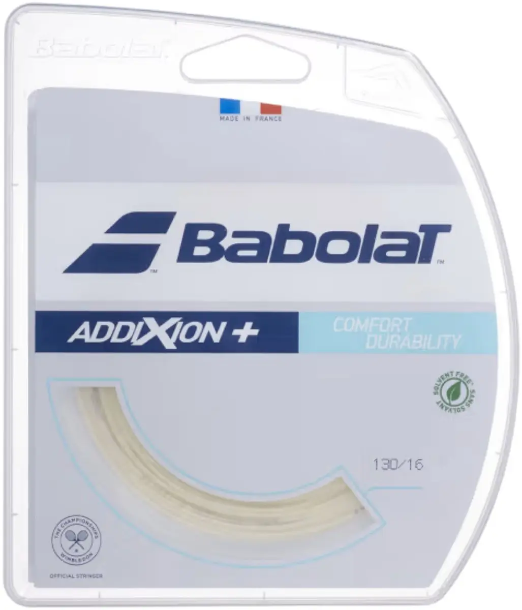 Babolat AddiXion + 12M Tennis Bespanning Wit