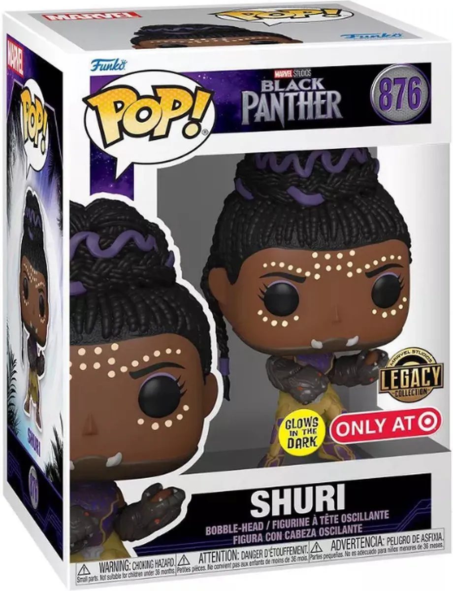 Funko Pop! & T-shirt Black Panther Legacy Shuri - Glow in the Dark