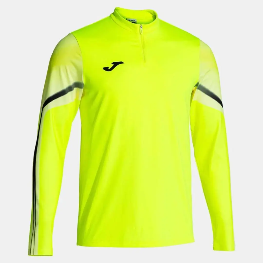 Joma Elite Xi Sweatshirt - Halve rits - S - Geel/Zwart - afbeelding 3 van 4