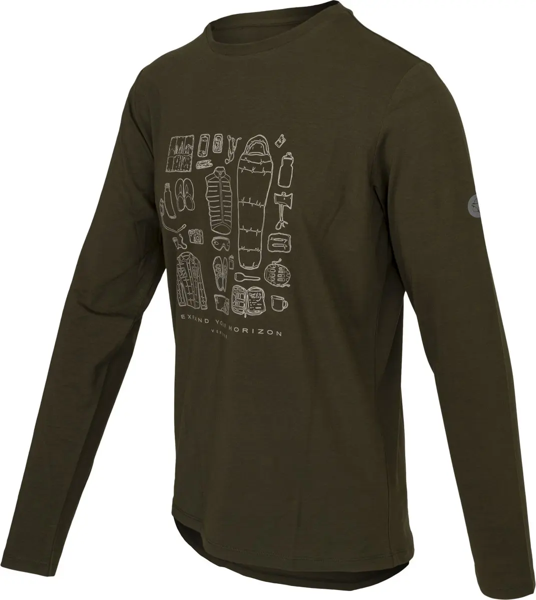 AGU Performance Long Sleeve T-shirt Venture - Army Green S
