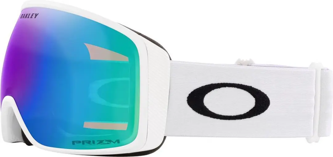 Oakley Flight Tracker L OO7104-68 Skibril - Matte White/Prizm Snow - afbeelding 3 van 6