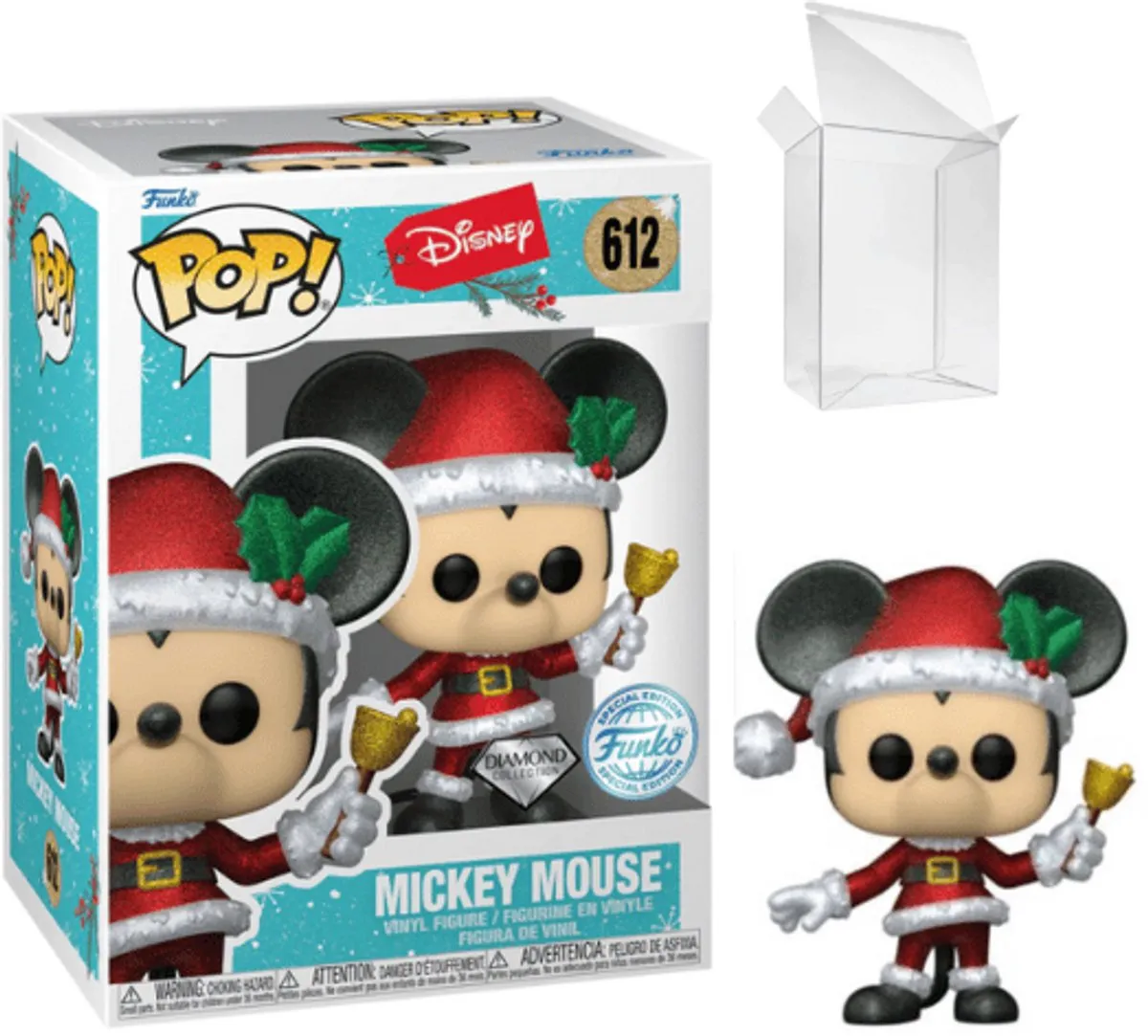Funko Pop! Disney Mickey Mouse Holiday Diamond Glitter - 612