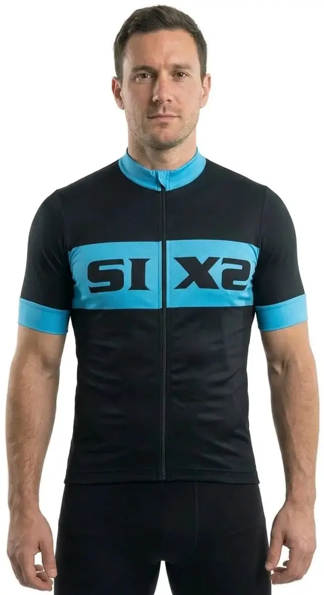 Sixs Luxury Wielertrui Korte Mouw - S - Blauw/Zwart - afbeelding 3 van 3