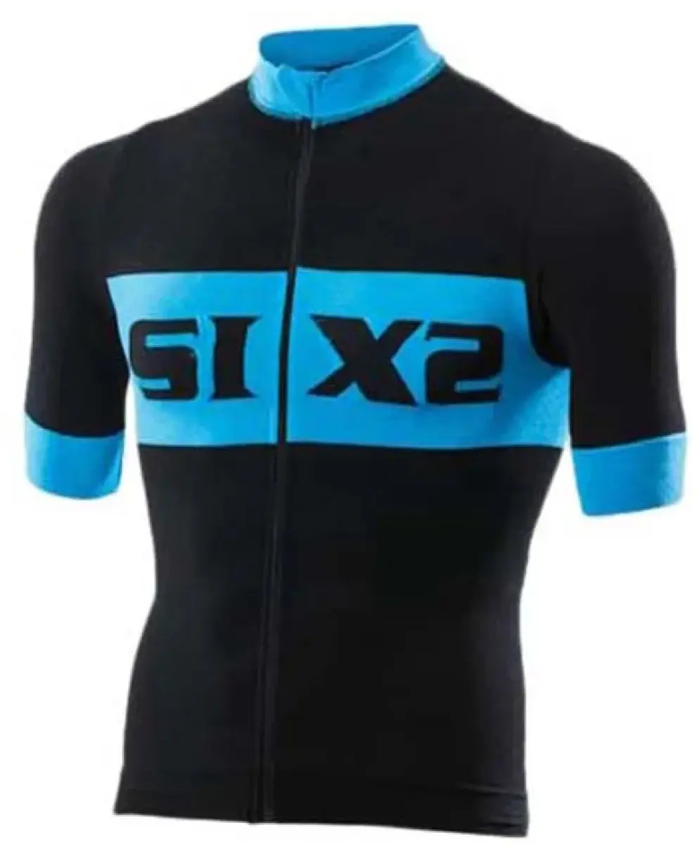 Sixs Luxury Wielertrui Korte Mouw - S - Blauw/Zwart - afbeelding 2 van 3