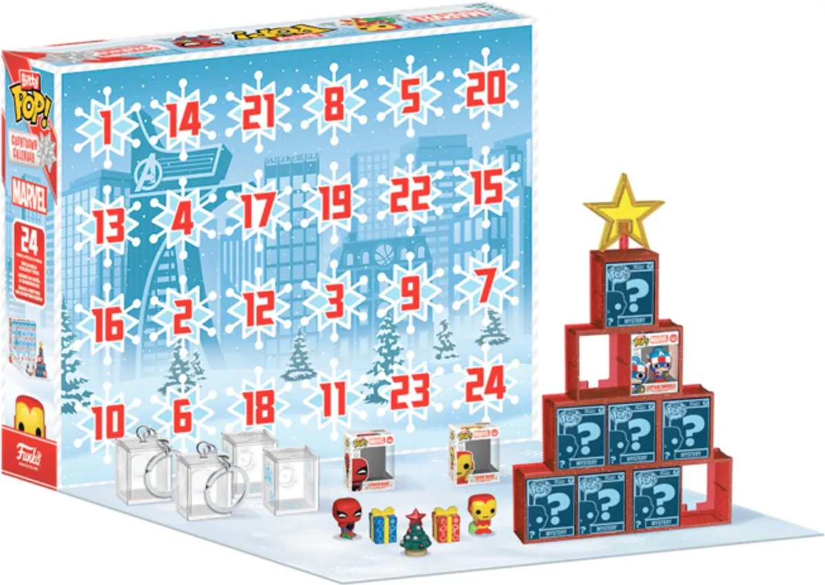 Funko Marvel Bitty Pop! Adventskalender - 24 Stuks