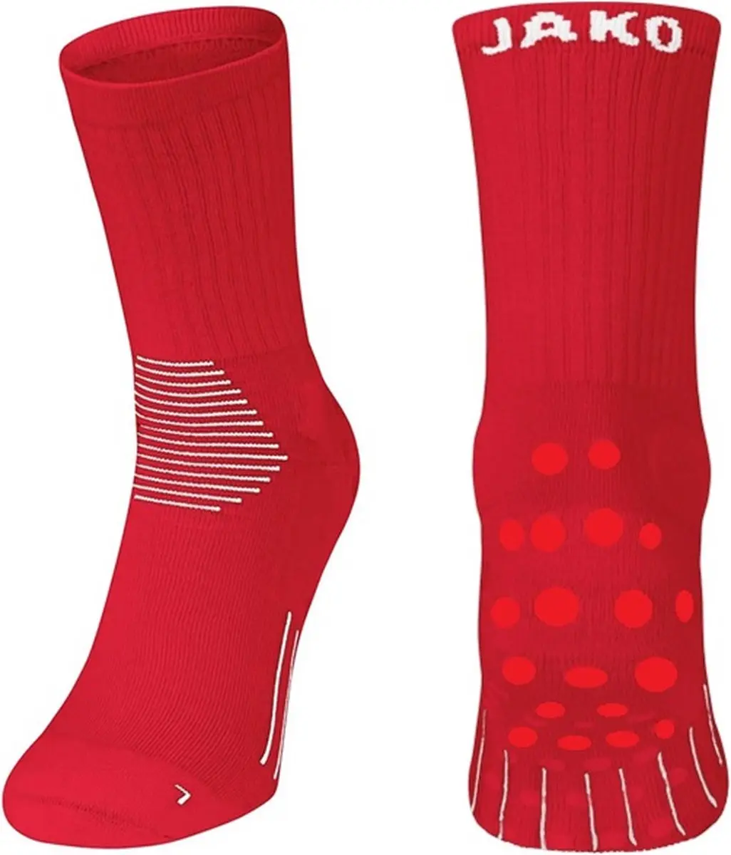 JAKO Comfort Gripsokken Rood - Maat 43-46