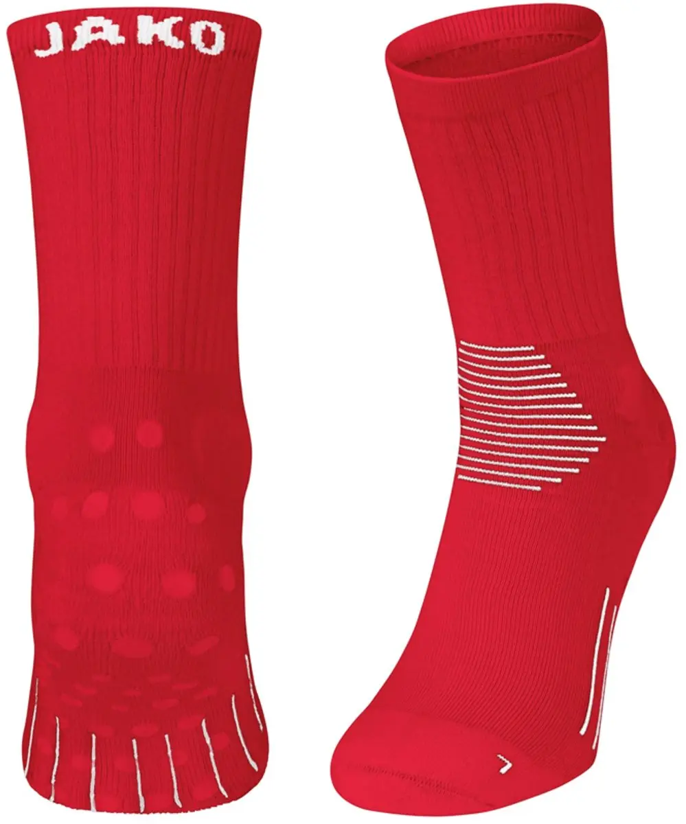JAKO Comfort Gripsokken Rood - Maat 43-46