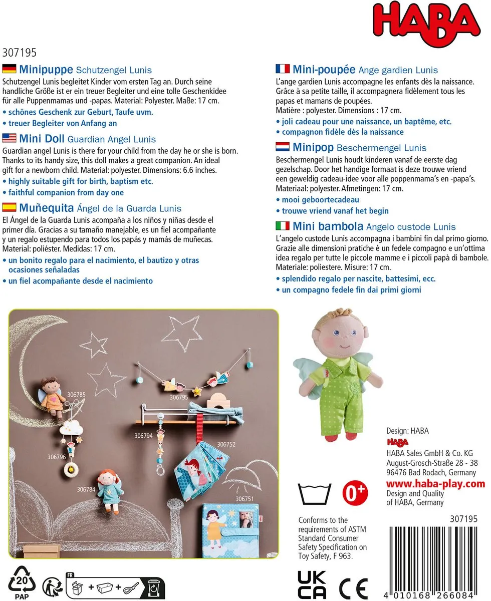 Haba Pop Mini Beschermengel Lunis - MPN 1307195001