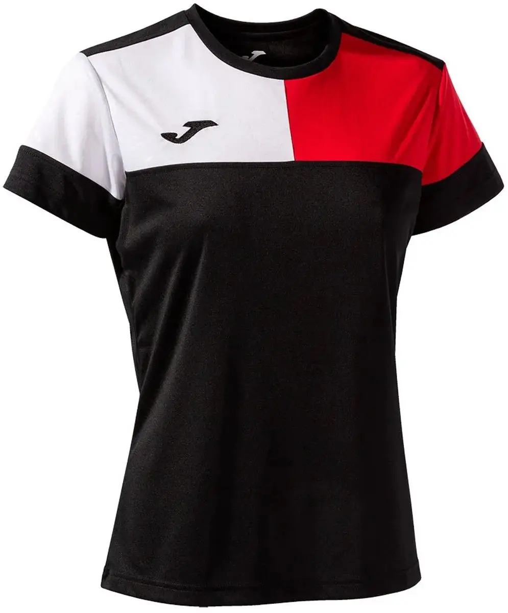 Joma Dames T-shirt Camiseta Manga Zwart-rood XS - afbeelding 2 van 4