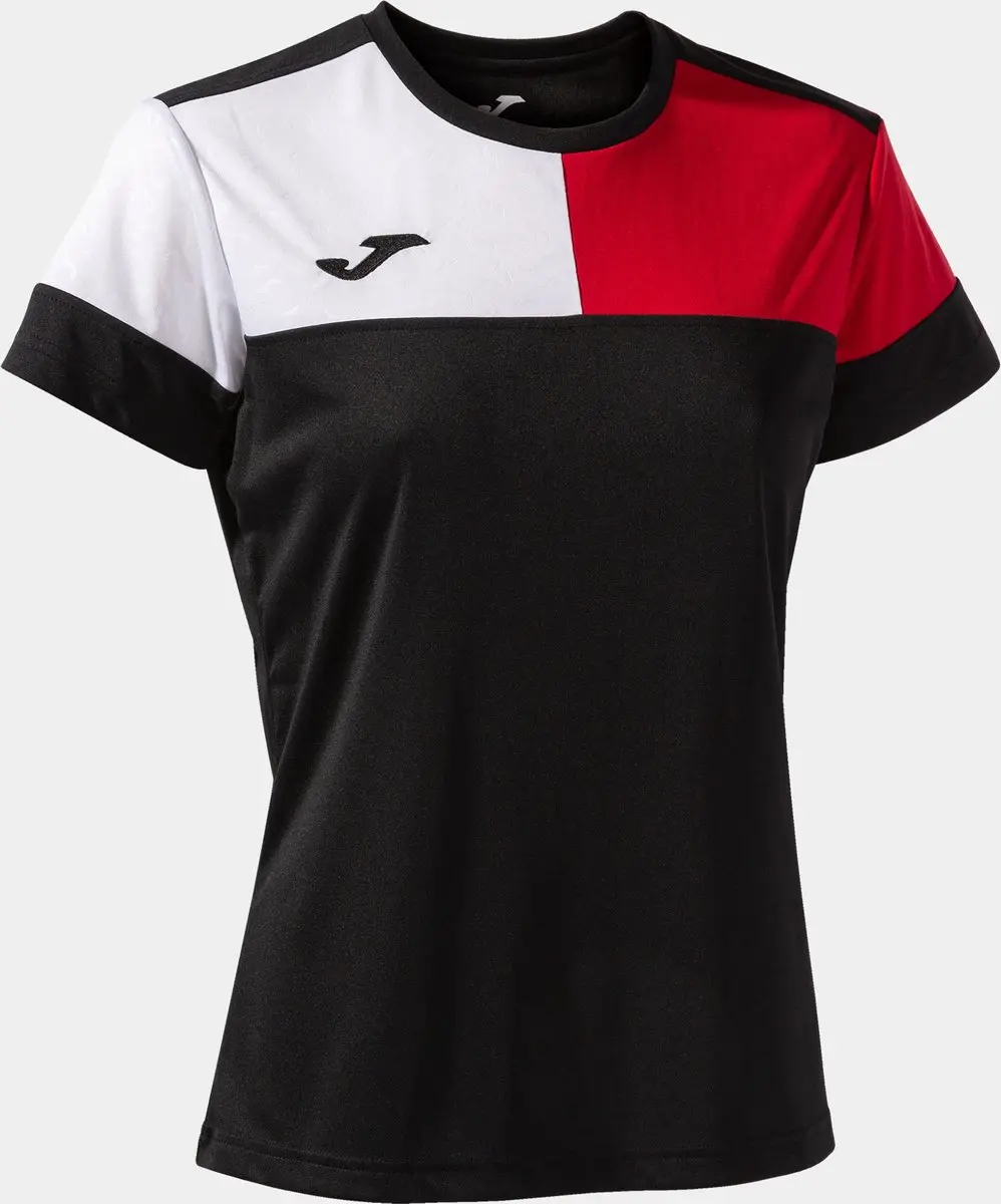 Joma Dames T-shirt Camiseta Manga Zwart-rood XS