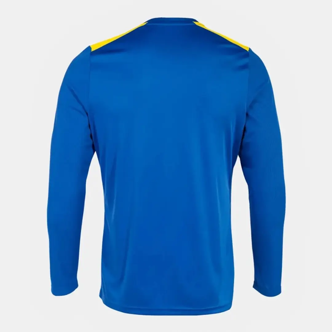 Joma Championship VII T-shirt Lange mouwen - 128/134 Royal/Yellow - afbeelding 2 van 3
