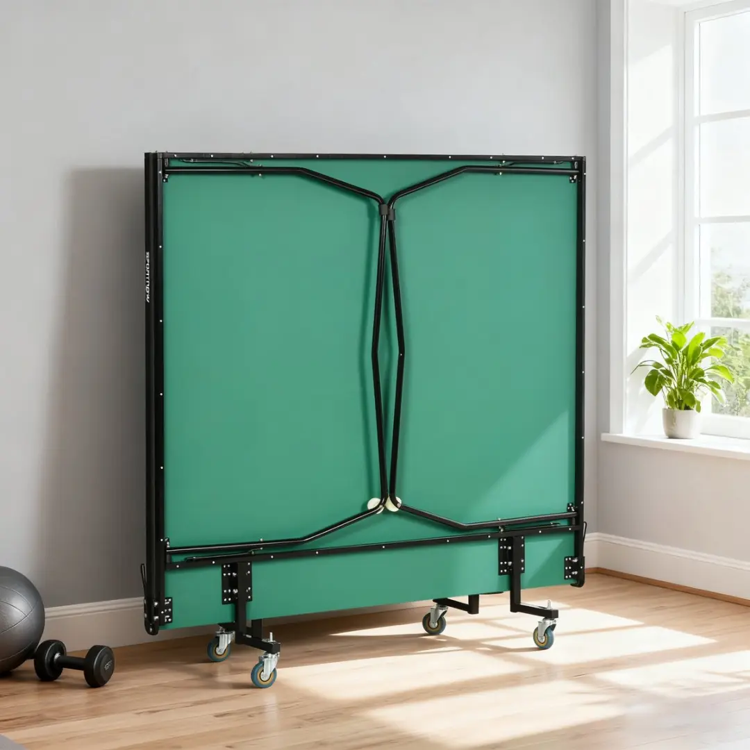 SPORTNOW Tafeltennistafel Groente - met net en 2 rackets - afbeelding 3 van 6