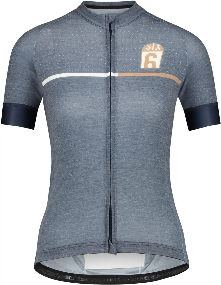 AGU Merino Fietsshirt SIX6 Dames - Blauw - M