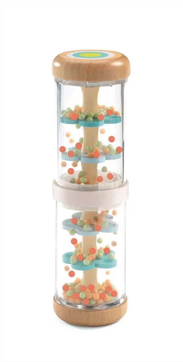 Djeco Regenmaker Houten Rammelaar - Multi Color