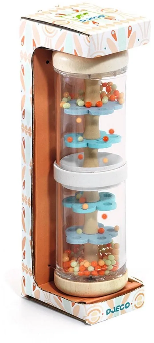 Djeco Regenmaker Houten Rammelaar - Multi Color