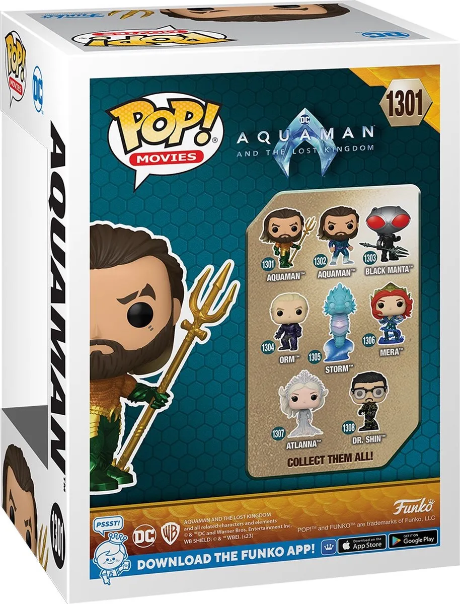 Funko Pop Movies Aquaman Hero Suit #1301 - Multi