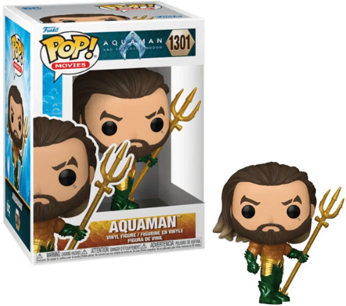 Funko Pop Movies Aquaman Hero Suit #1301 - Multi - afbeelding 6 van 6