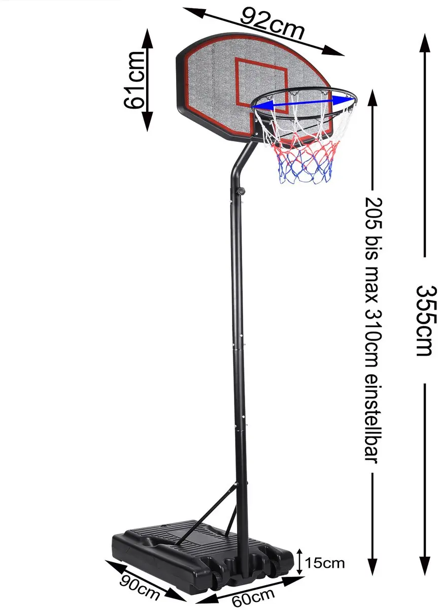 Deuba Mobiele Basketbalring