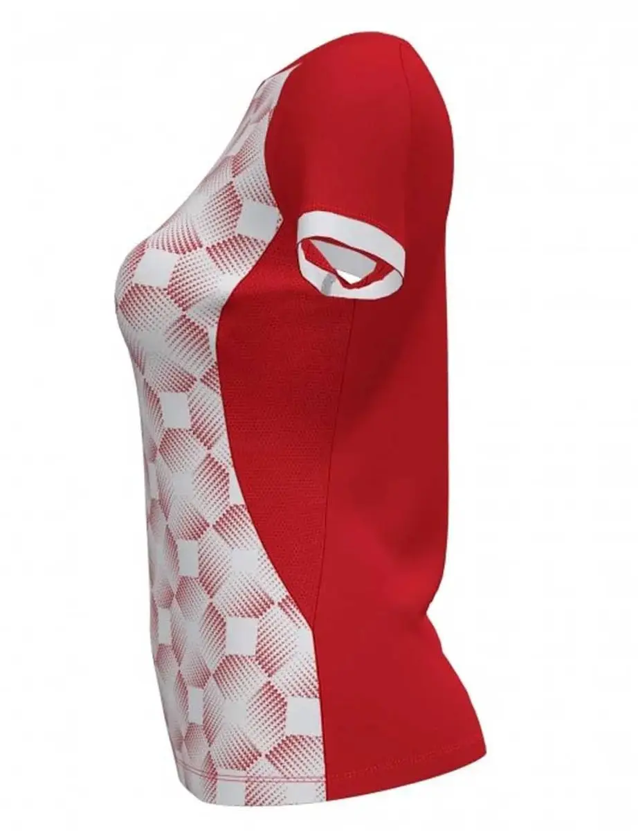 Joma Supernova III T-shirt 146/152 - Rood/Wit - afbeelding 3 van 4