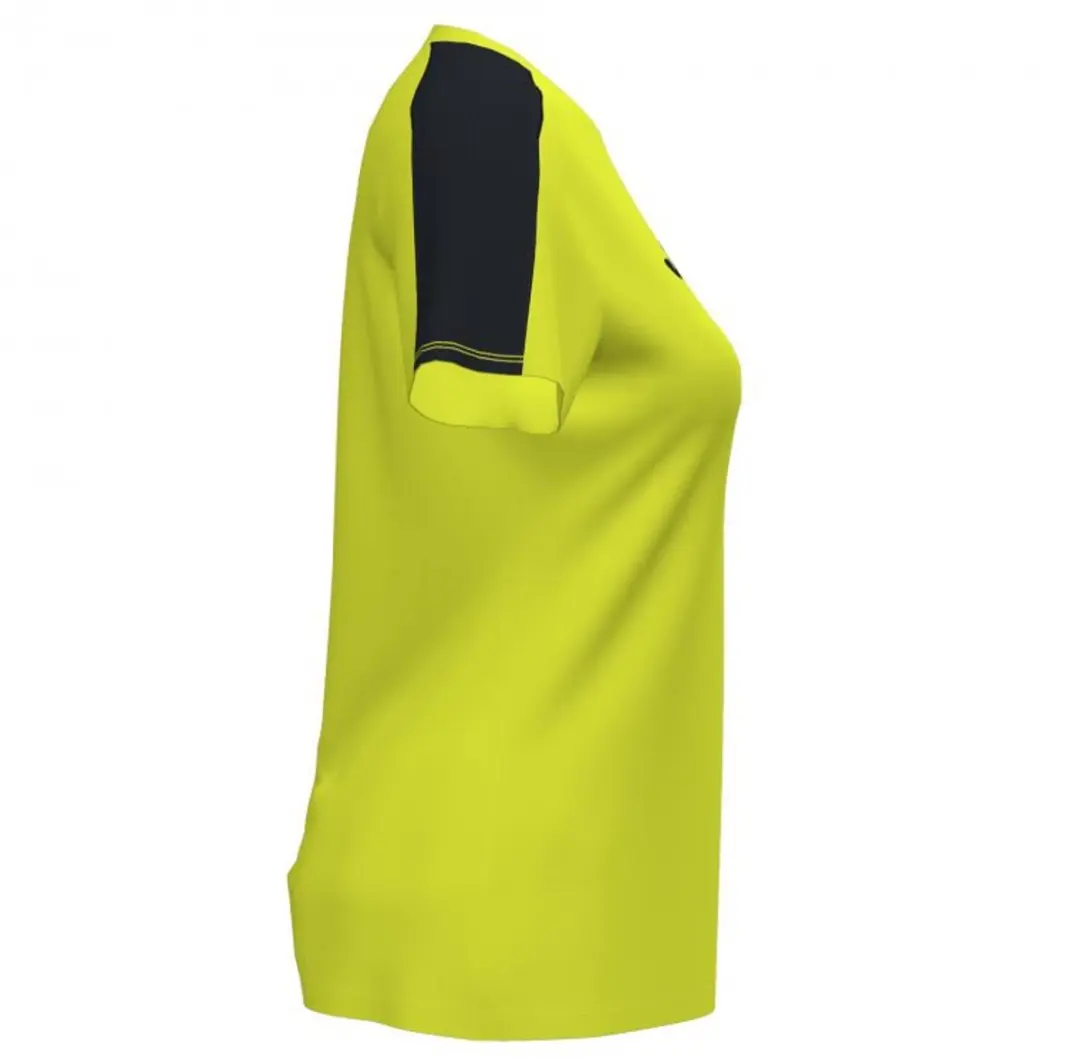 Joma Academy III Shirt Dames - Fluogeel/Zwart M - afbeelding 6 van 6