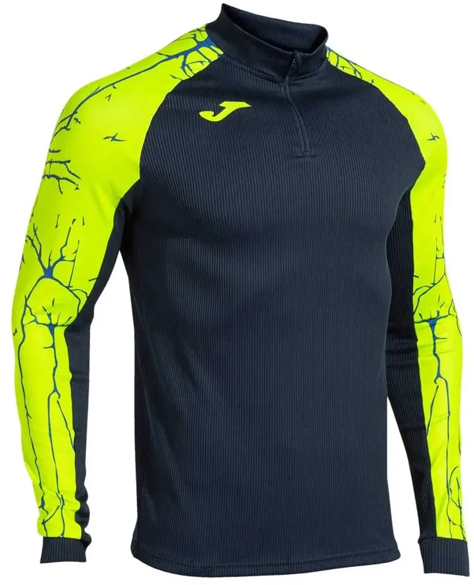 Joma Elite Ix Sweatshirt Met Halve Rits Blauw 9-10 Years Jongen