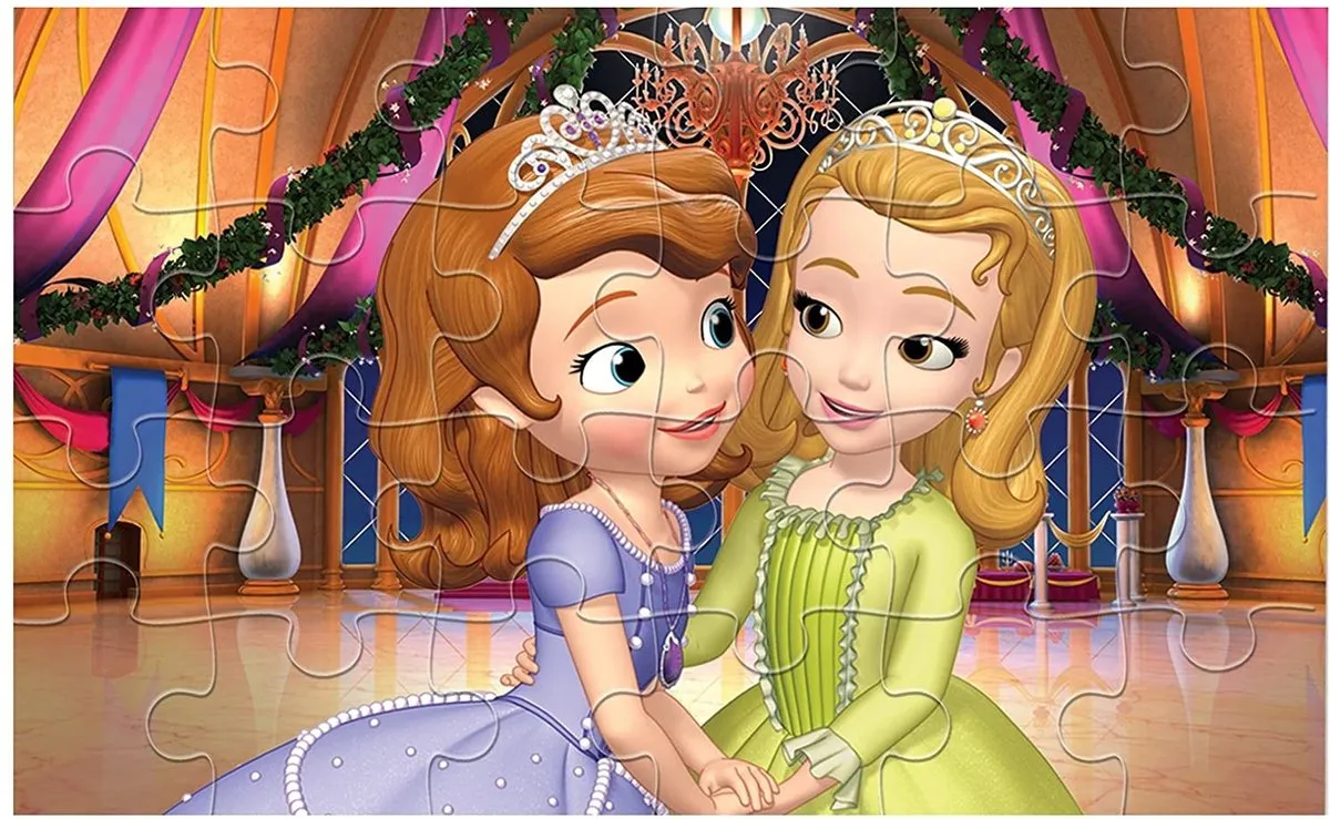 Disney Sofia the First Houten Puzzels - 25 Stuks (4x)