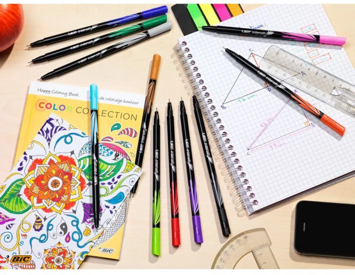 BIC 942082 Kogelpuntpen - 0,8mm - 4 Stuks - Meerkleurig - afbeelding 4 van 5