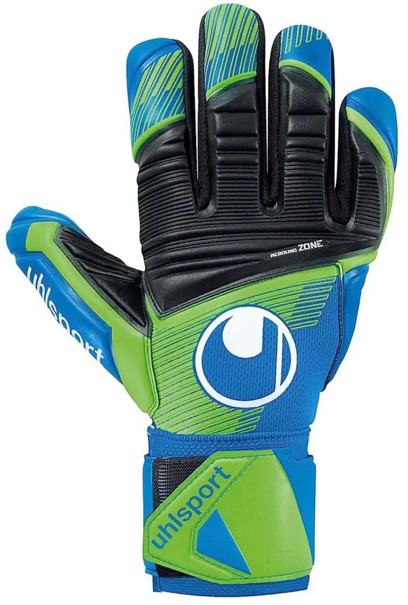 Uhlsport Aquasoft Hn Keepershandschoenen 7.5 - Pacific Blue/Fluo Green