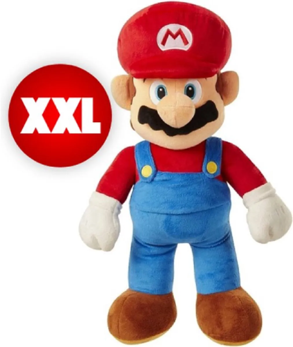 Nintendo Super Mario Grote Knuffel 90cm - Rood
