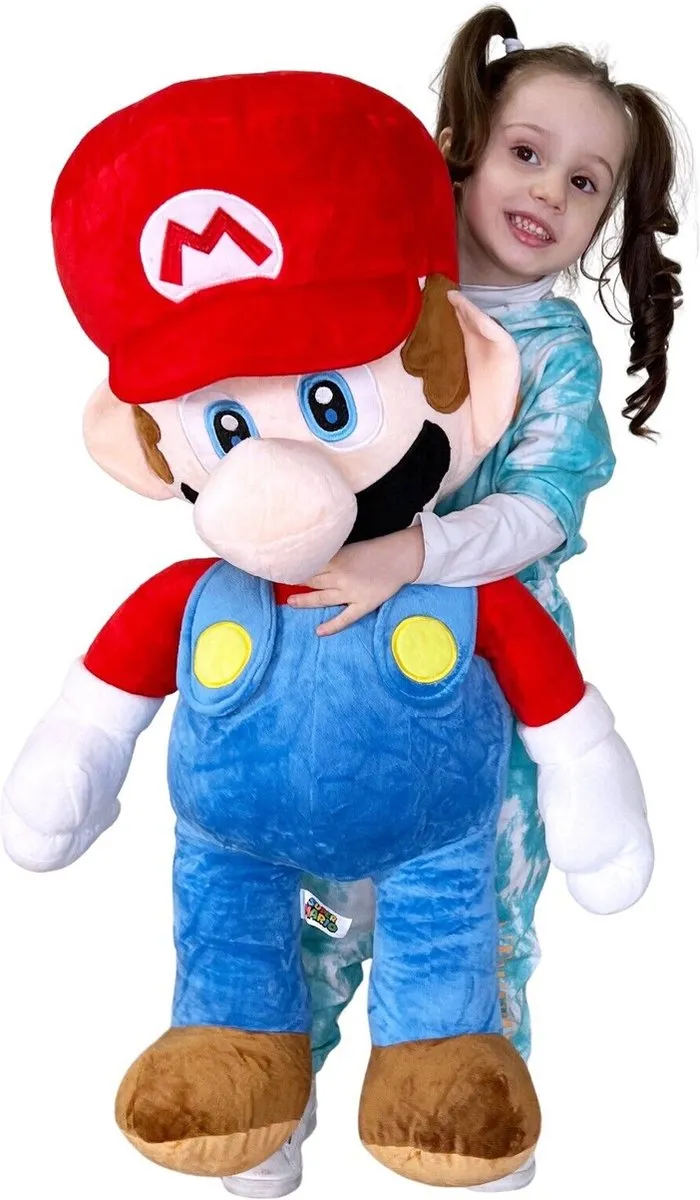 Nintendo Super Mario Grote Knuffel 90cm - Rood