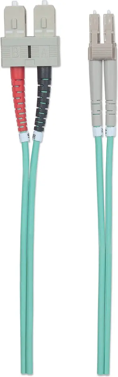 Intellinet 750158 InfiniBand Glasvezelkabel LC-SC 2m - Aqua