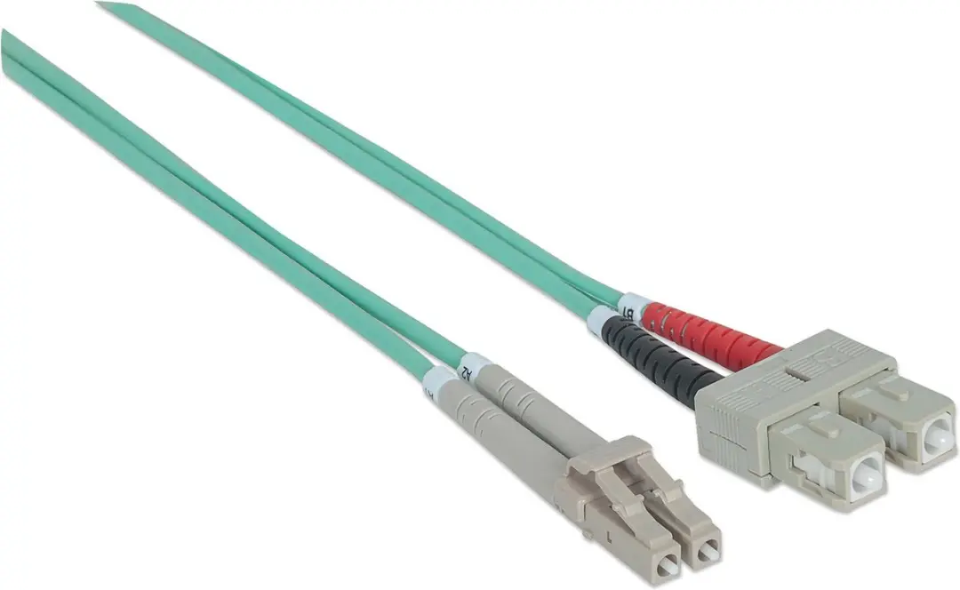 Intellinet 750158 InfiniBand Glasvezelkabel LC-SC 2m - Aqua