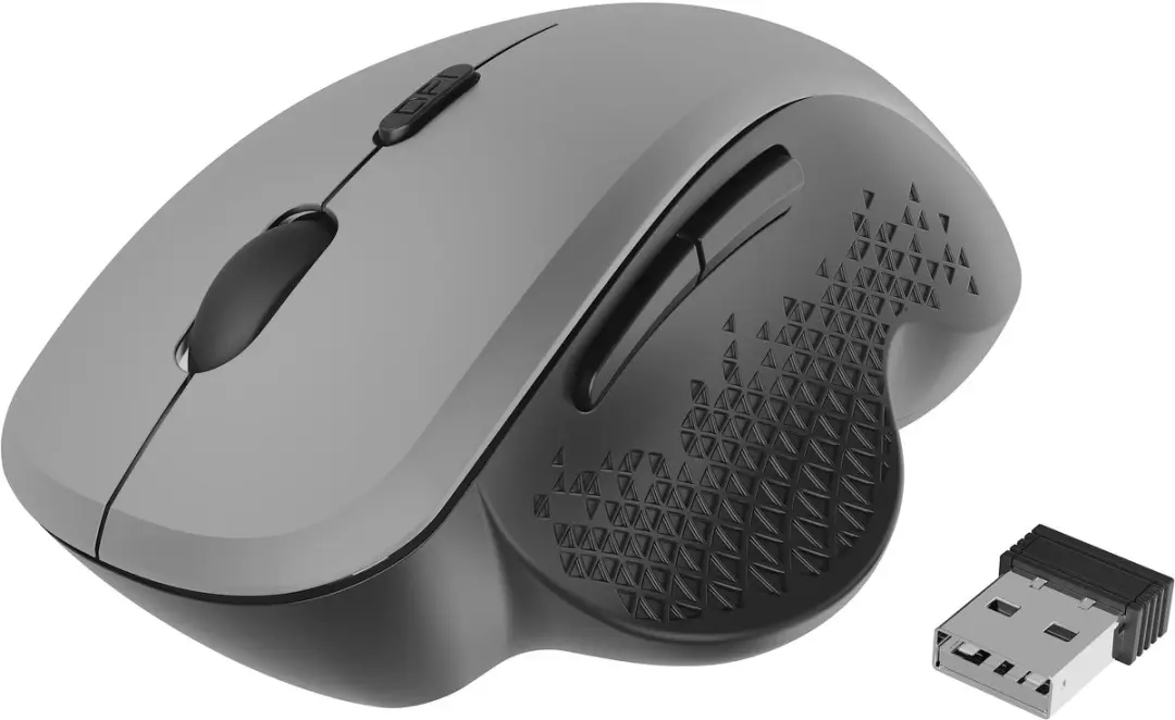 Gembird MUSW-6B-02-BG Draadloze Muis - 6 Knoppen - Zwart/Zilver